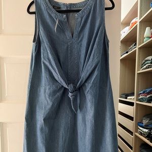 Talbots Denim/Chambray Sheath Dress - Sz. 10